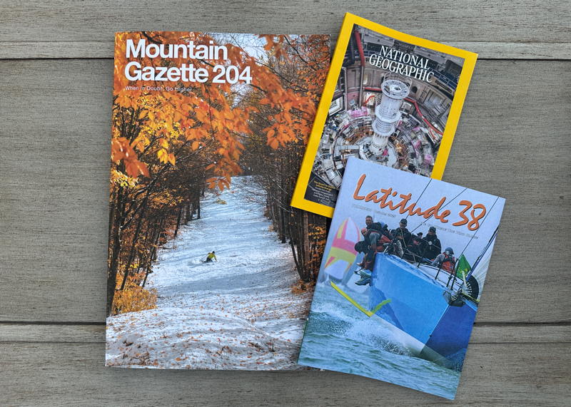 Magazine deliverance. No links, no pings, no distraction. To be enjoyed.