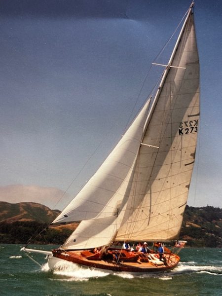 Grisette sailing San Francisco Bay. 
