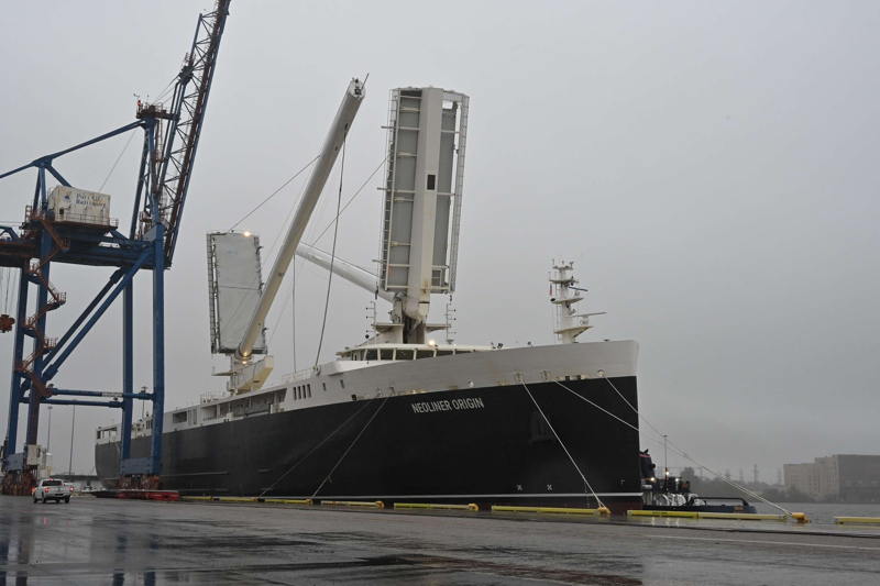 The Neoliner is currently operating as a sail powered ship with auxiliary assist. 