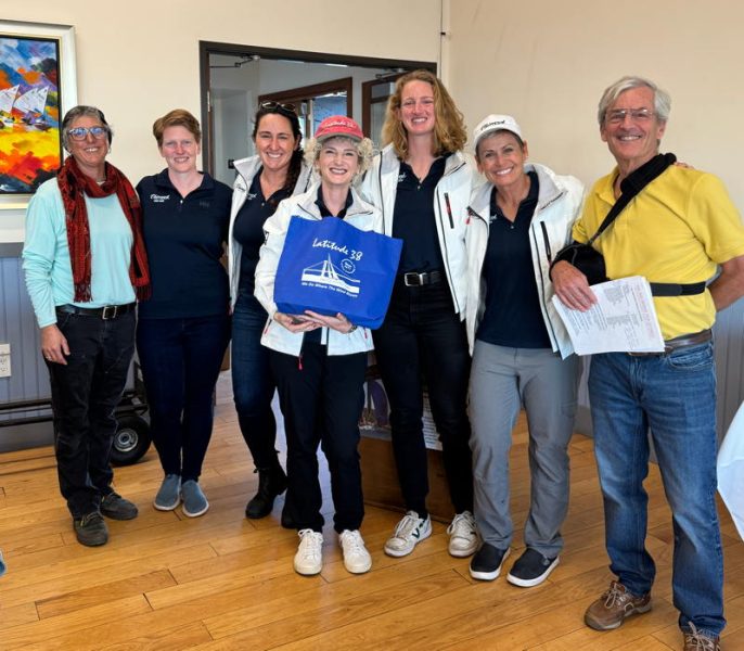 Elizabeth Henderson and some of her crew which won both the YRA Women's Circuit and Latitude 38's Queen of the Women's Circuit.