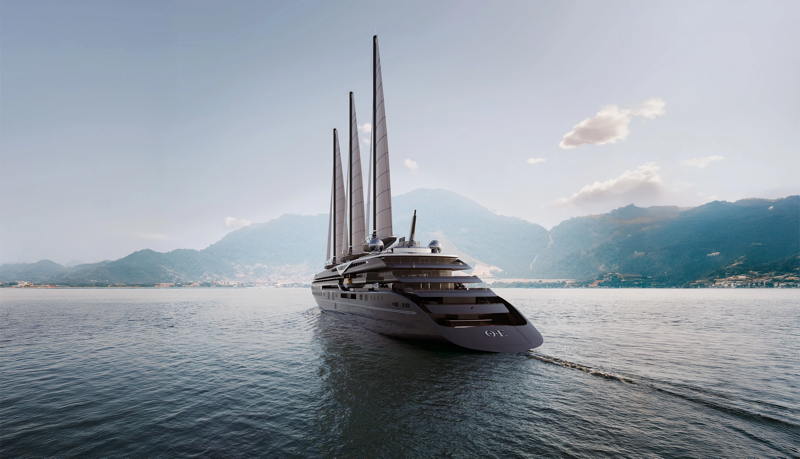 The 721' Orient Express Corinthian is the world's largest sailing vessel.