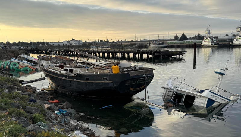 Brock sent this photo of the latest wreck to join the collection.