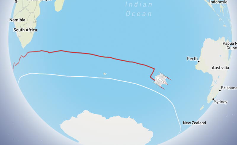 IDEC SPORT is in the deep south just 25 days after their start.