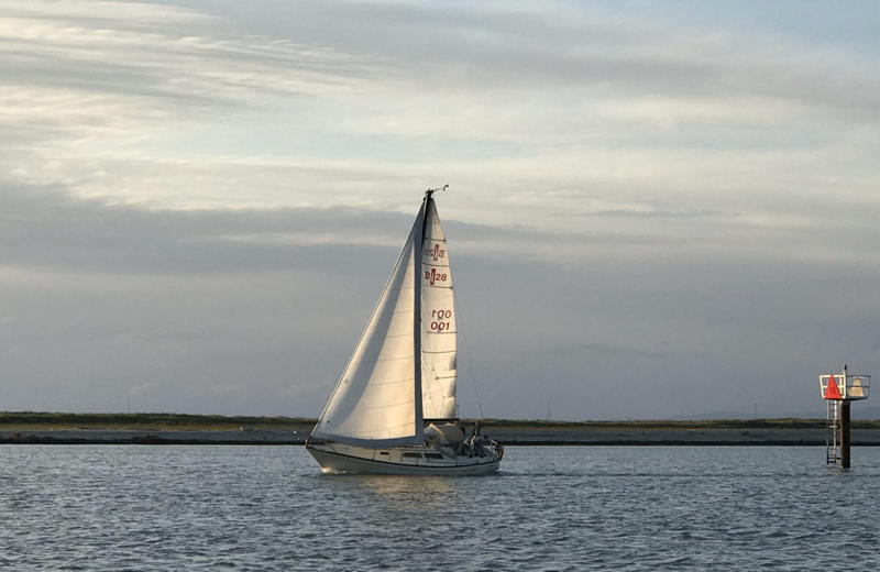 An evening sail on an Islander 28 can make your week.