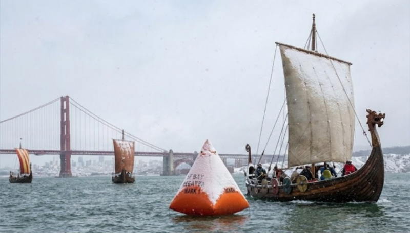 The Viking theme made for some interesting mark roundings. There were no boardings but the battle was fierce. 