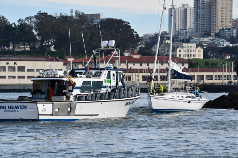 You can get too close to the beach. One boat was pulled off the sand by the good samaratin charter fishing boat Hog Heaven. 