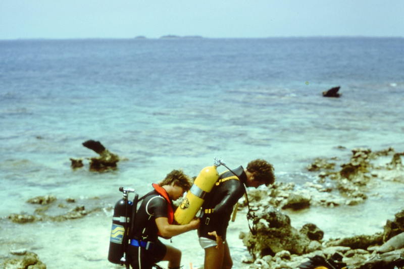 Diving off of Venezuela.