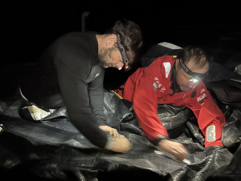 There were hard moments keeping the boat and sails together on the way around. 