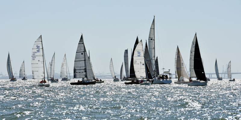 Crowded starting area