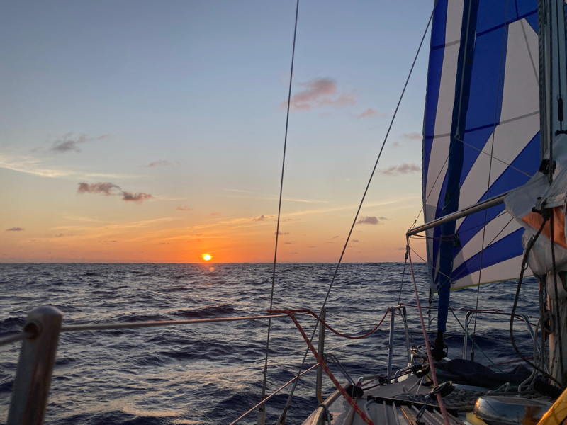 It's been might fine on the open ocean.