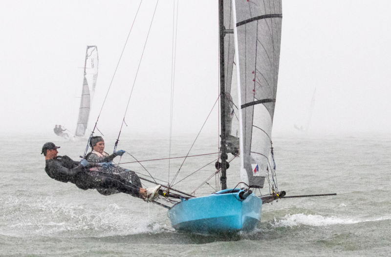 Thanks to John Liebenberg for contributing this photo of soggy Richmond YC Small Boat Midwinters. 