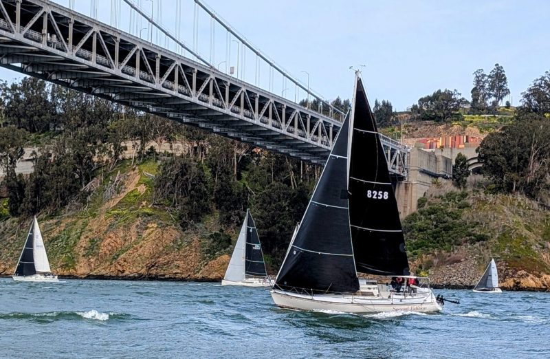 John Ross and Nick Degnan on the Wilderness 30 Special Edition enjoy the sleigh ride home. 