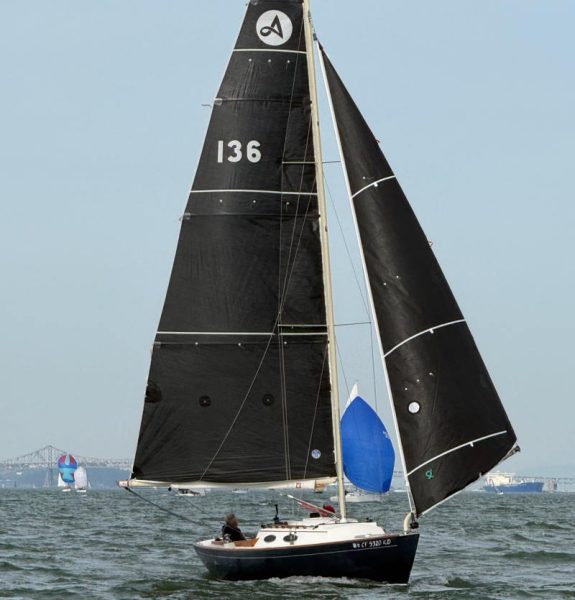 Michael Quinn on his Alerion 28 Reslience finished 9 seconds behind Fred Paxton on Zenaida.