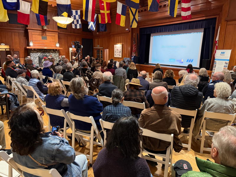 With standing room only in the back, it was a large crowd that came to hear Dr. Dorsey.