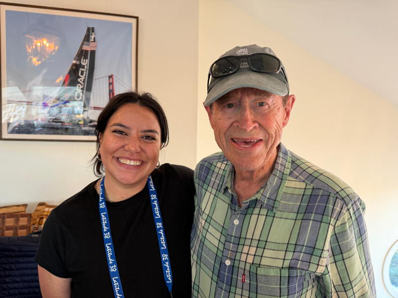 Our new advertising representative, Maddy Garcia, went daysailing with Jon Price on his S2 Adagio a couple of weeks ago after connecting through our crew list.