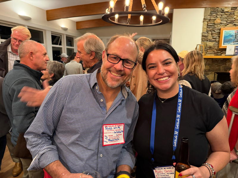 Ross White and Maddy Garcia were talking Baja Ha-Ha. 