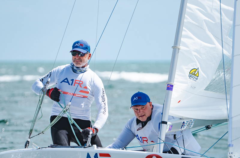 Paul Cayard and Frithjof Kleen started out with two bullets in the Bacardi Invitational. 