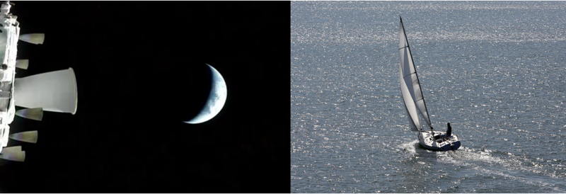 We don't think it's a stretch to say sailors and astronauts feel a similar sense of awe and respect for the earth when they set off on their voyages large and small. 