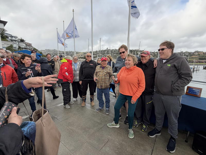 Cinde Lou Delmas and crew aboard Another Girl raced with Parkinson's sailor Ed Vitrano and his twin sons David & Douglas. 