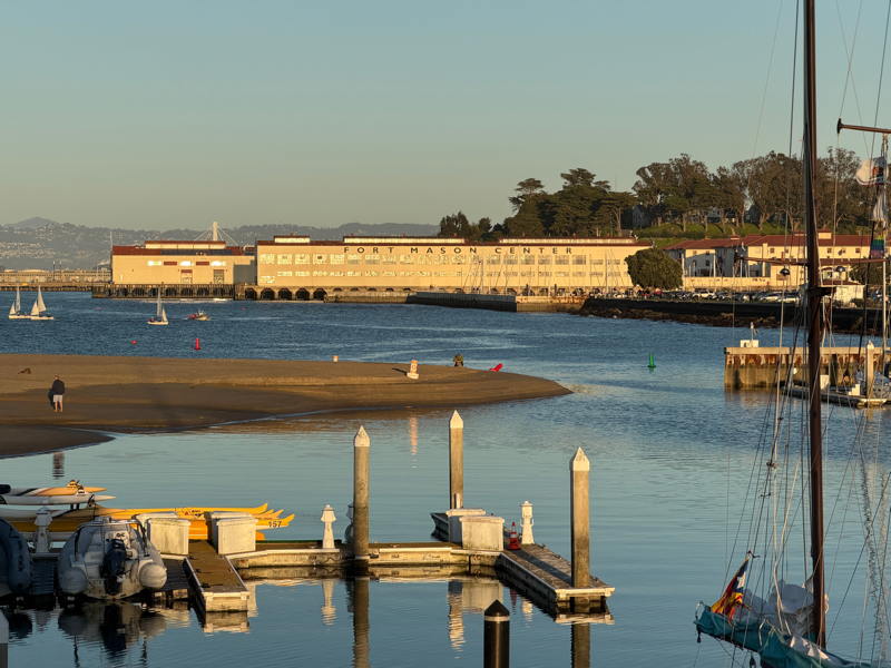 It was closing up but youth sailing was still happily underway during our March 5th Crew Party.