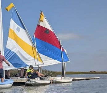 Sailing at the South Bay Yacht Club in Alviso when life was slow and sailing was booming.