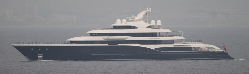 LVMH CEO Bernard Arnault's 333-ft Feadship superyacht Symphony.