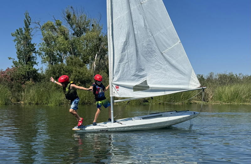The Delta is the perfect place for learning small boat sailing - and swimming. 