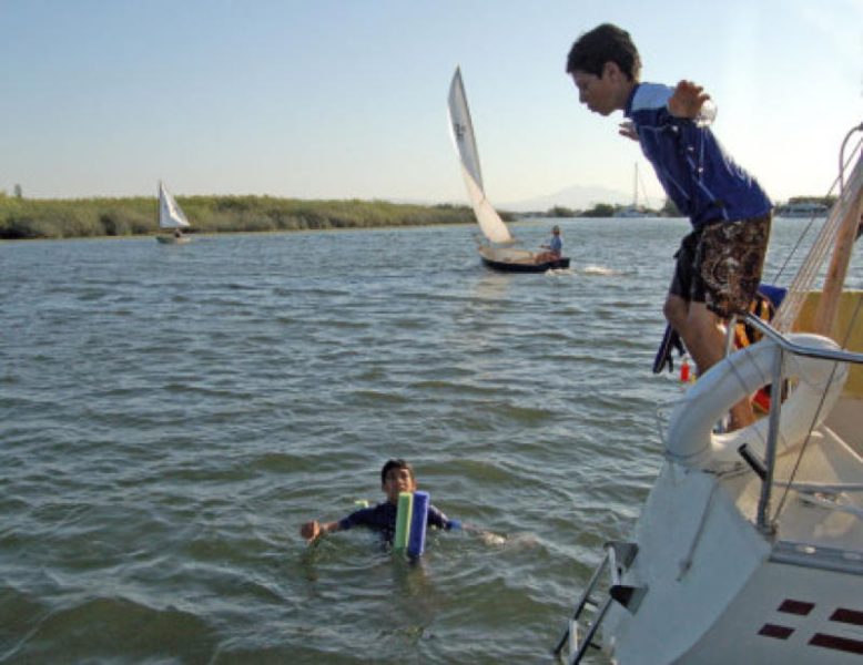 Small boats and a jump into the Delta is the perfect local escape.