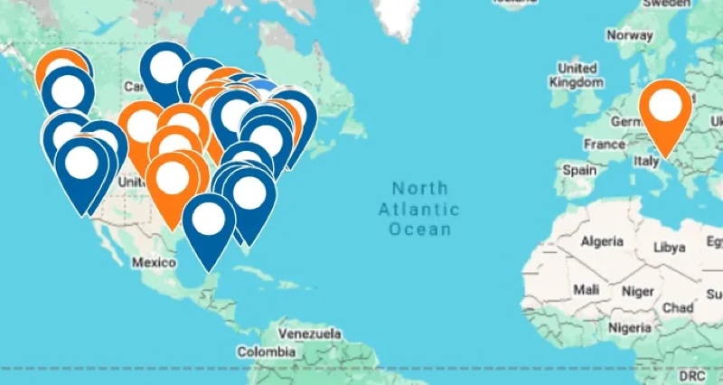 There's still plenty of room for you to add your sailing plans to the global map.