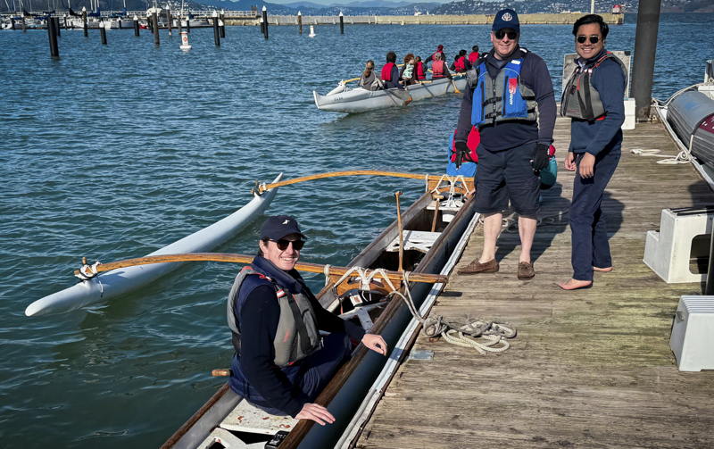 Superviser Stephen Sherrill visitied the SF Sea Scouts at the Gashouse Cove fuel dock.