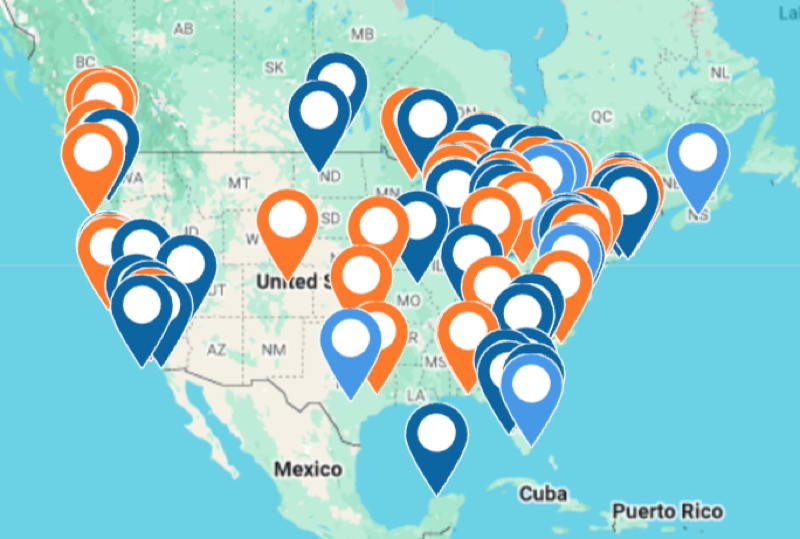 Add a pin to the map for a chance to win a prize and to let people know where and what you're sailing this weekend.