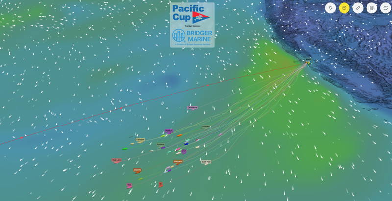 By this afternoon you'll see all the boats on the tracker headed to Kaneohe Bay in Hawaii.