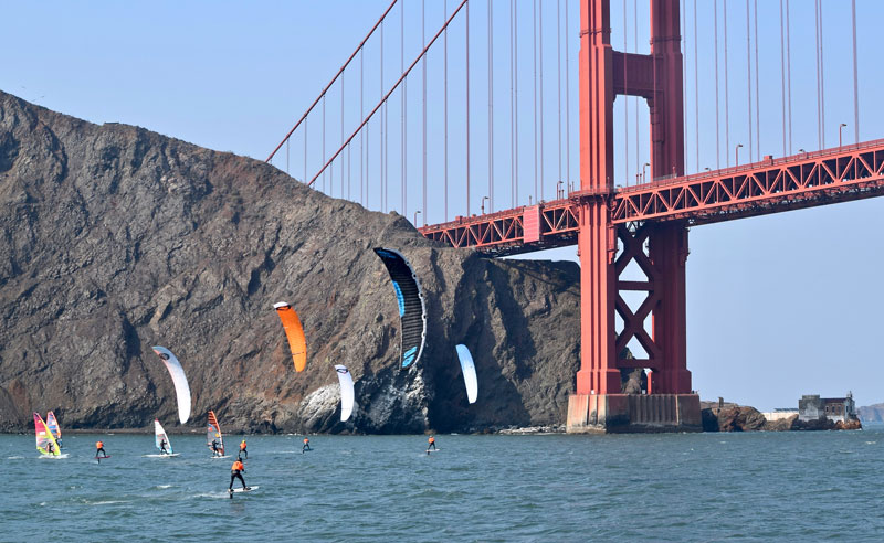 Ronstan Bridge to Bridge start at the Golden Gate Bridge