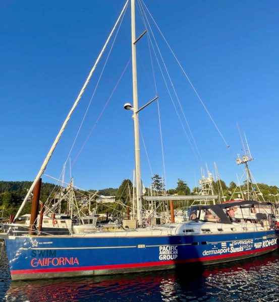 The mothership is the Beneteau xx Catalyst from Southern California.