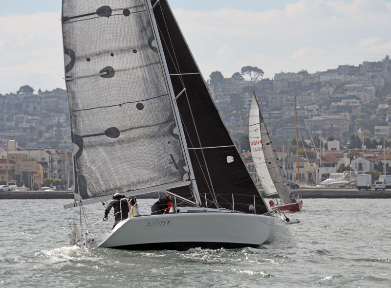 Outsider and Bombora, with the Marina District in the background