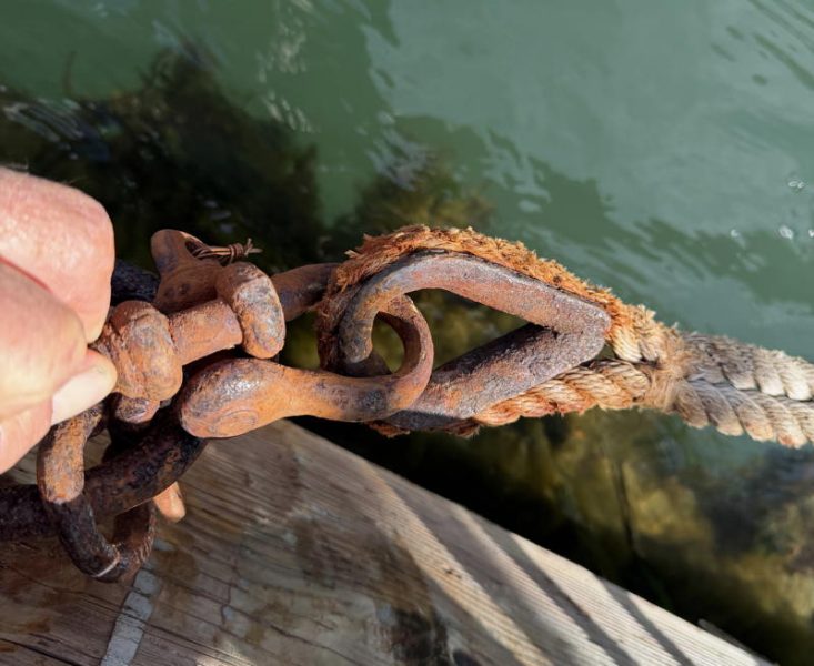 With winter coming it's beyond time to fix this ailing dockline connection.