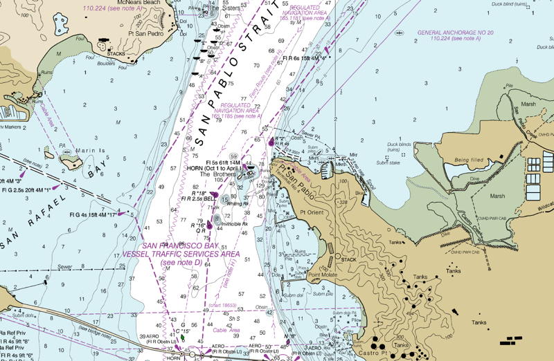 For shallow draft boats or short stops at high tide tying up in Pt. San Pablo Yacht Harbor wcan get you to the new restaurant.