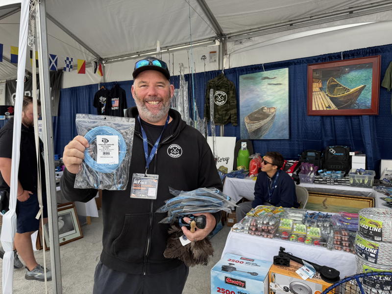 Matt Cronin of A Fish Story had the perfect lure for catching fish on the Baja Ha-Ha.