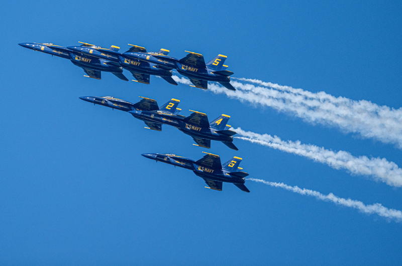 It was a blue-sky weekend for the Blue Angels.