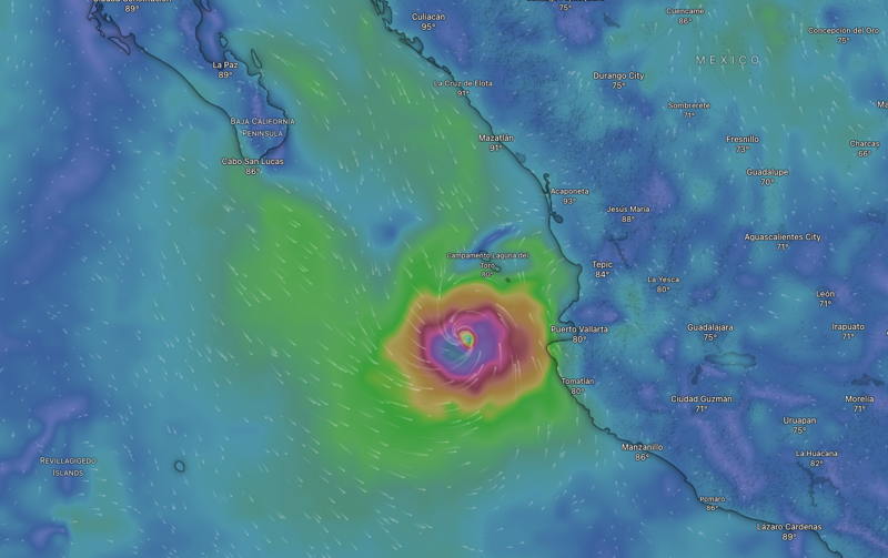 Hurricane Simon hasn't made its mind up yet.