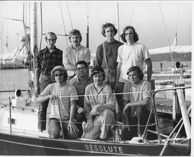 Jim Antrim and Paul Kamen on the Webb Institute sailing team.