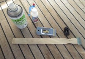 The trimming tools.