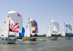 This stately and well-mannered parade of Moore 24s was not the norm in the 25th Delta Ditch Run on Saturday.&nbsp;