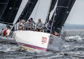 The 'She Wolves' in action at NYYC's inaugural International Women's Championship. 