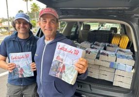 Bob Bodnar and Leo Richiuso getting ready to drive their seperate routes delivering the July issue to the San Francisco Peninsula and Richmond to Oakland in the East Bay. We thank them and the distributors who get the magazines into your hands.