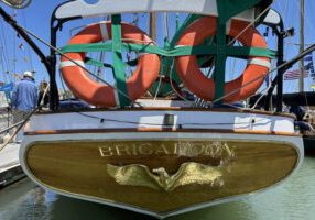 The 100-year-old Brigadoon was looking ship shape and bristol fashion at the Wooden Boat Show. 