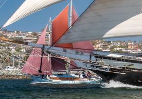 Schooners Californian and Maid of Kent sailing