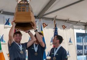 Cole Tapper and his team hoist the Governor's Cup