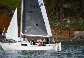 Can O'Whoopass sits with another Cal 20 during last year's YRA Midwinters.