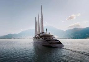 The 721' Orient Express Corinthian is the world's largest sailing vessel.